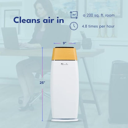 LivePure LP260TH-G Sierra Series True HEPA Digital Tall Tower Air Purifier for Home Captures Allergens, Smoke, Pollen, Mold, Dust Mites, Pet Hair, Energy Star Certified, Graphite