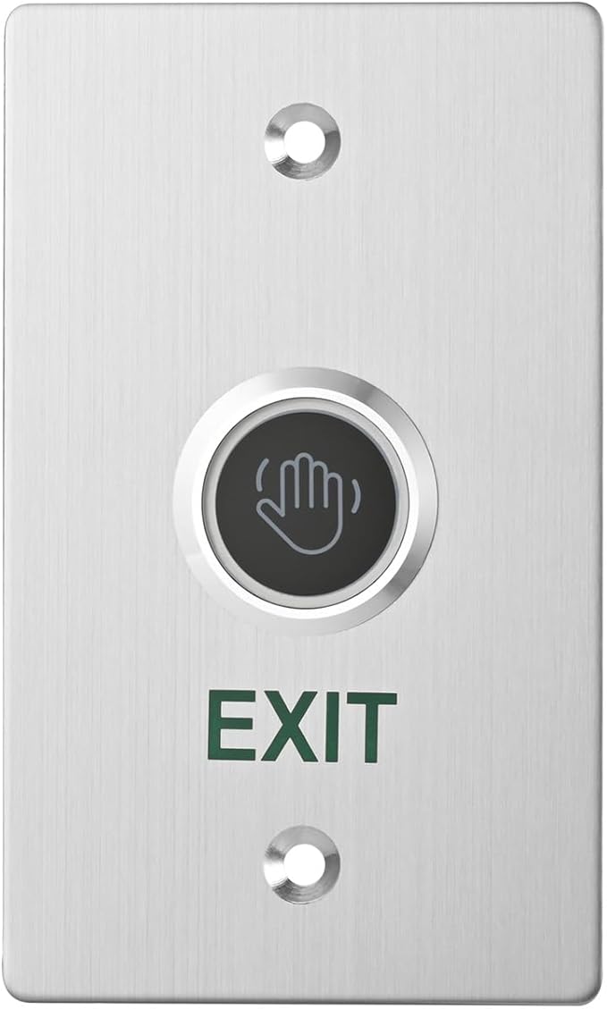 Infrared Sensor Exit Button IR Touchless Door Release 304 Stainless Steel IP67 Waterproof with LED Indicator for Access Control Systems