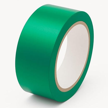 GTSE 2 inch x 108 ft Green PVC Vinyl Floor Tape, Safety Marking Tape, 6 mil Thick, Suitable for Dance Floors, Gyms, Warehouses, Sports Facilities