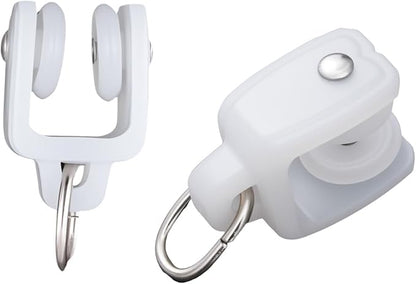 Bendable Ceiling Curtain Track White Pulley 20pcs