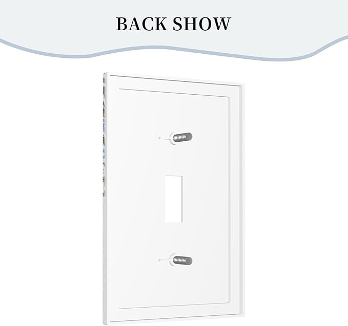 Decorative Light Switch Cover Plate Retro Morris Strawberry Rustic Plant Bird 1 Gang Wall Plate Oversized Single Toggle Wall Cover Plate Jumbo Electrical Switchplate Faceplate
