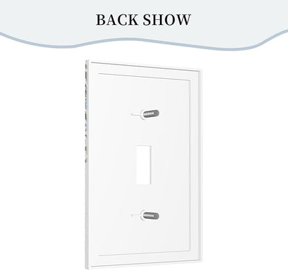Decorative Light Switch Cover Plate Retro Morris Strawberry Rustic Plant Bird 1 Gang Wall Plate Oversized Single Toggle Wall Cover Plate Jumbo Electrical Switchplate Faceplate