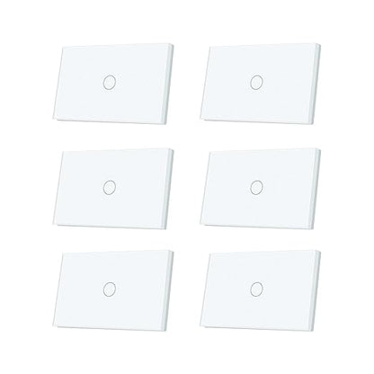 WiFi Smart Light Switch 118X72X34MM Need Neutral Wire,2.4GHz Wi-Fi Touch Switch,Work with Smart Life/Tuya App, Compatible with Alexa and Google Home, White 1 Gang