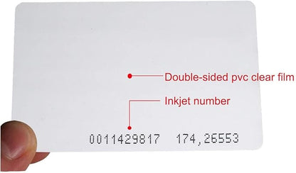 Meikuler 125Khz RFID Proximity Cards, 0.8mm ID Card for Door Entry Access Control System and Attendance, Read only (30)