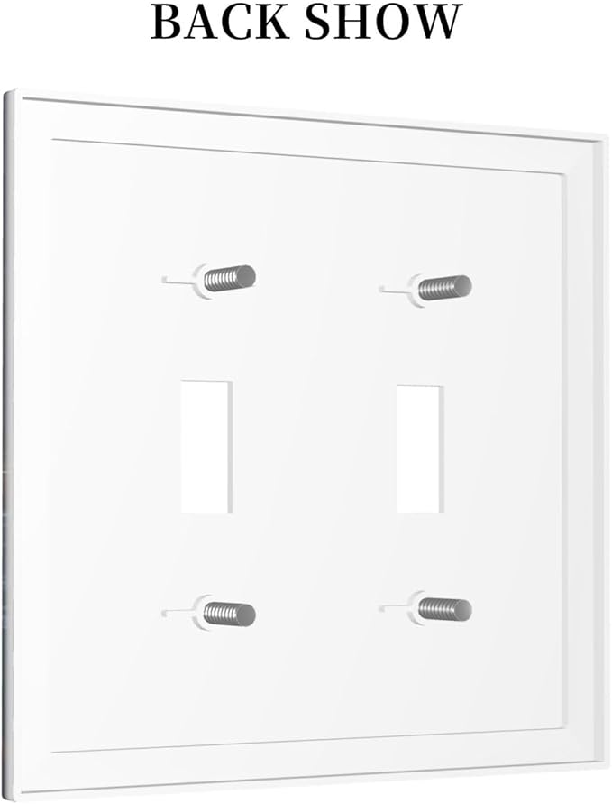 Decorative Switch Plate Covers Medieval Vintage Sailing Adventure Sailings Ocean Waves 2 Gang Double Toggle Light Switch Cover Plate Electrical Wall Plate Outlet Cover for Bedroom Cabin Decor
