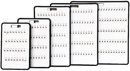 Masonite Key Holder Wall Mount with 75 Spring-Lock Hooks 24" × 31-3/4" – Wall Mounted Key Organizer Board with Metal Trim and Handle – Dealership, Office, Garage Key Rack Cabinet - Pack of 4