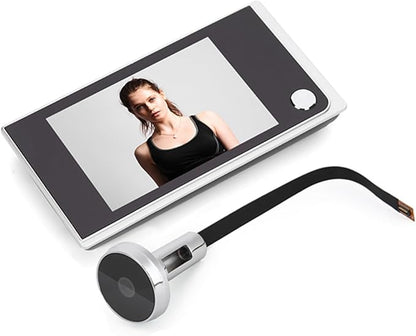 3.5" Digital LCD 120 Degree Peephole Viewer, Smart Home Security Camera, Wide Angle Electronic Cat Eye with OV Industrial HD Sensor, for Doors with 14 28mm Hole and 40 100mm Thickn
