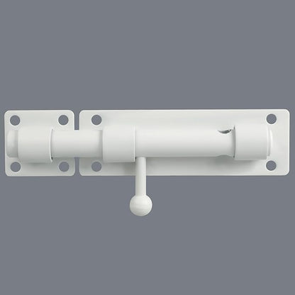 Alise 6 inch Barrel Bolt Latch,Slide Bolt Latch,Heavy Duty Solid SUS304 Stainless Steel Slide Lock for Wooden Fence,Barn Door,Interior or Outdoor Door White MS8000-W