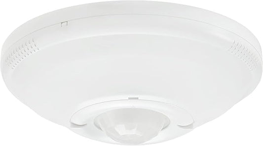Maxxima Ceiling Mount 360 Degree PIR Occupancy Sensor - Hard-Wired Motion Sensor, LED Compatible, Commercial or Residential Automatic Sensing Solution for Indoor Use at Max Height 15ft, 120-277V