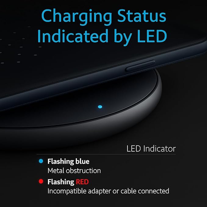 2Pcs Wireless Charger,15W Max Wireless Charging Pad Compatible with iPhone16/16Plus/16Pro /iPhone15/15Pro/15Plus/iPhone14/iPhone13/12/11/X/XR/XS/SE/8,Samsung Galaxy S25/S24/S23/S22/S21/S20/S10 (Black)