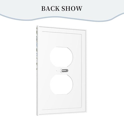Decorative Outlet Covers Retro Morris Strawberry Rustic Plant Bird 1 Gang Duplex Light Switch Cover Plate Wall Plates for Electrical Outlets Switchplate Faceplate