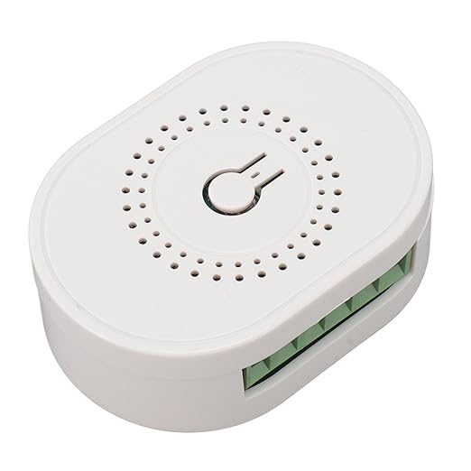 Compact Smart WiFi Switch Timer Voice Control Home Automation Module for Smart Life App for Peace of Mind White 100-240V (W1)