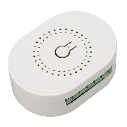 Compact Smart WiFi Switch Timer Voice Control Home Automation Module for Smart Life App for Peace of Mind White 100-240V (W1)