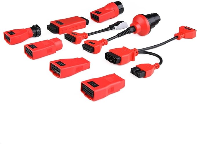 Autel MaxiSys MSOBD2KIT Non-OBDII Adapter Kit, 9PCS OBD Diagnostics Connectors w/Rugged Blow-Molded Carrying Case, Support All Autel Scanners MSUltra MS919 MS909 Elite II MS906 Pro MK808S MX900 MK900