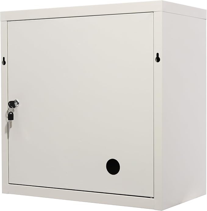 9 Door Cell Phone Locker with Charging Station, Rechargeable Mobile Device Phones Storage Cabinet with Anti-Interlocking Lock for Office Classroom Hotel (9 Slots)