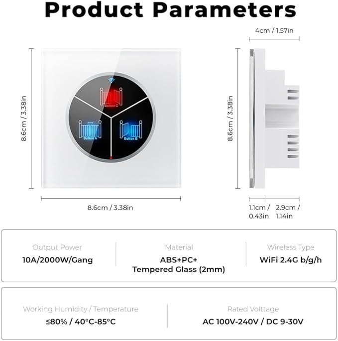 Wireless Garage Door Opener Remote WiFi Switch Universal Controlled by Smartphone Wireless Automatic Garage Door Switch for Automatic Gate Opener