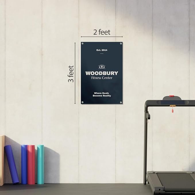 Staples Custom Scrim Vinyl Banner - 24W" x 36L" Quote Banner with 4 Grommets - Durable Outdoor Sign for Events, Promotions, and Business Advertising (Marble)