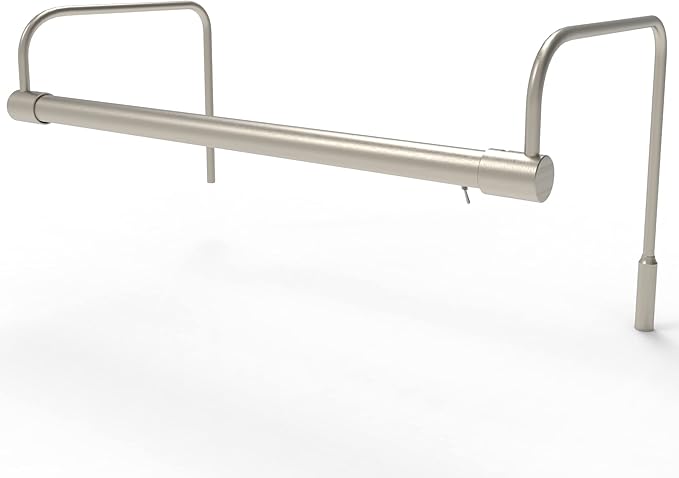 Cocoweb 16 Inch Tru-Slim Satin Nickel Picture Light - LED, 2700K, Adjustable Arm, Plug-in, Toggle Switch, Sleek and Compact Design