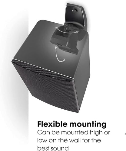 Vogel's VLB 500 Universal Speaker Wall Bracket Set Swivel and tilt Pre-Assembled Max. 11 lbs (5 kg) Environmental Friendly Packaging Black 2 Brackets