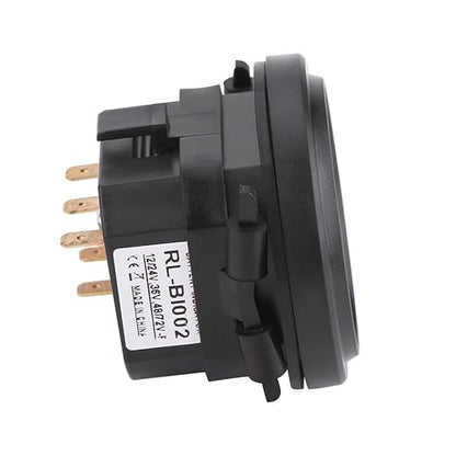 Estink LED Battery Indicator Meter, 12V/24V/36V/48V/72V Cart Battery Indicator, Round Status Indicator for Cart
