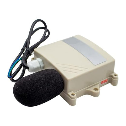IP65 Noise Meter Sensor, Environmental Noise Online Monitoring Meter Noise Transmitter Decibel Detector Sound Level Meter 30-120DB (Output Signal 0-5V)
