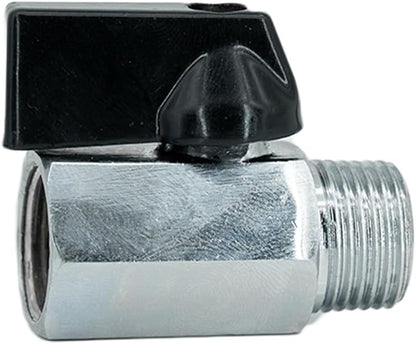 Brass Mini Ball Valve 3/8" NPT Female x Male Shut-Off Valve