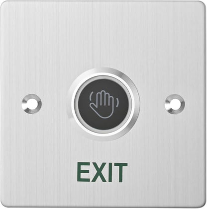 Infrared Sensor Exit Button IR Touchless Door Release 304 Stainless Steel IP67 Waterproof with LED Indicator for Access Control Systems