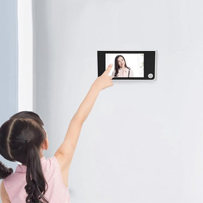 3.5 Inch Door Peephole Camera, HD Digital Peephole Door Viewer, Low Power High Resolution Door Eye Hole Camera for Outdoor Security Monitoring (No Need to Transmit Radio)