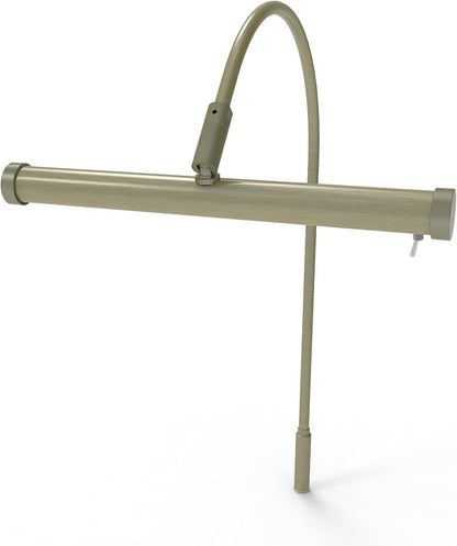 Cocoweb 9 Inch Tru-Slim Antique Brass Picture Light - LED, 2700K, Adjustable Arm, Plug-in, Toggle Switch, Sleek and Compact Design