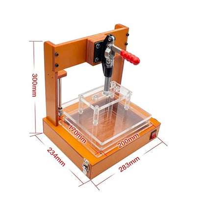 DIY Printed Circuit Board Test Fixture, Universal PCB Test Embryo Frame PCBA Testing Jig Bakelite Fixture Test Rack FPCB Tester Stand (Type B)