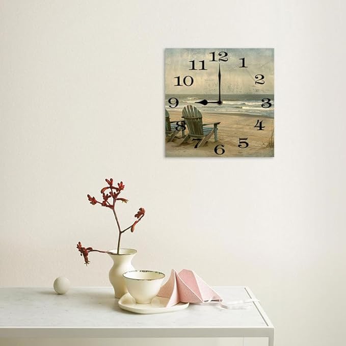 10 in Elegant Kimono Beauties -198 Wood Wall Clock – Digital Time Display, Smart Home Compatible for Bedside or Workspace