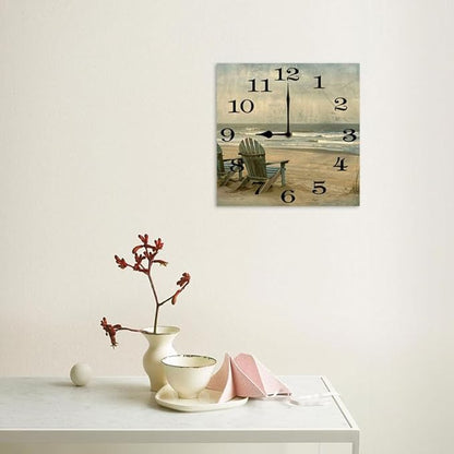 10 in Elegant Kimono Beauties -198 Wood Wall Clock – Digital Time Display, Smart Home Compatible for Bedside or Workspace