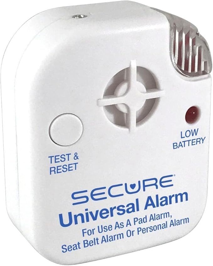 Secure Chair and Bed Alarm for Elderly Adults - Two Alarm Monitors, Bed Sensor and Chair Sensor - Bed Alarms and Fall Prevention for Elderly Dementia Patients