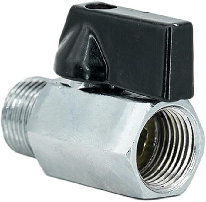 Brass Mini Ball Valve 1/8" NPT Female x Male Shut-Off Valve