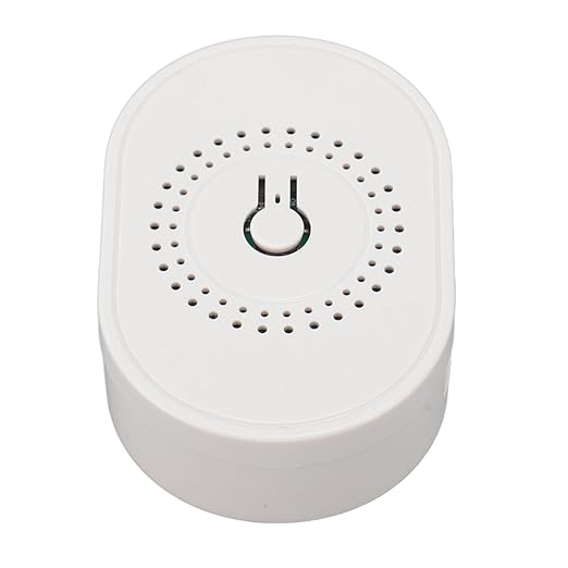 Compact Smart WiFi Switch Timer Voice Control Home Automation Module for Smart Life App for Peace of Mind White 100-240V (W1)