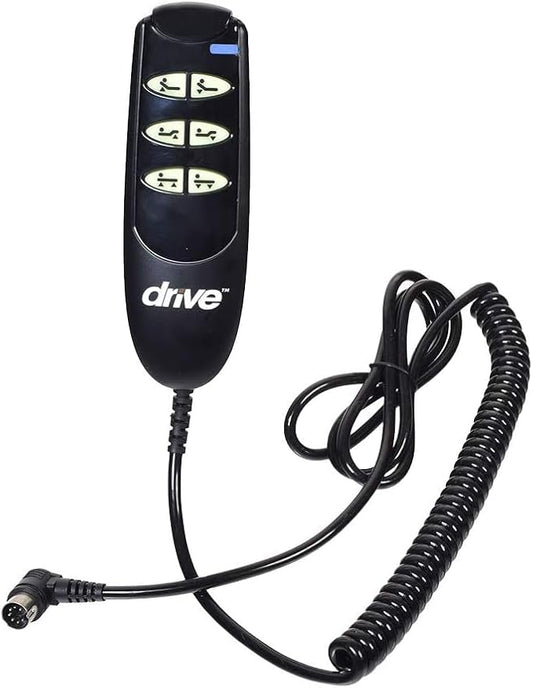6 Button 7-Pin Hand Control Pendant for The Drive Medical Ultra Light Delta Bed (15033 & 15235) - Replacement Remote Compatible with Listed Model Hospital Beds Only, Drive PN 15033HC-G