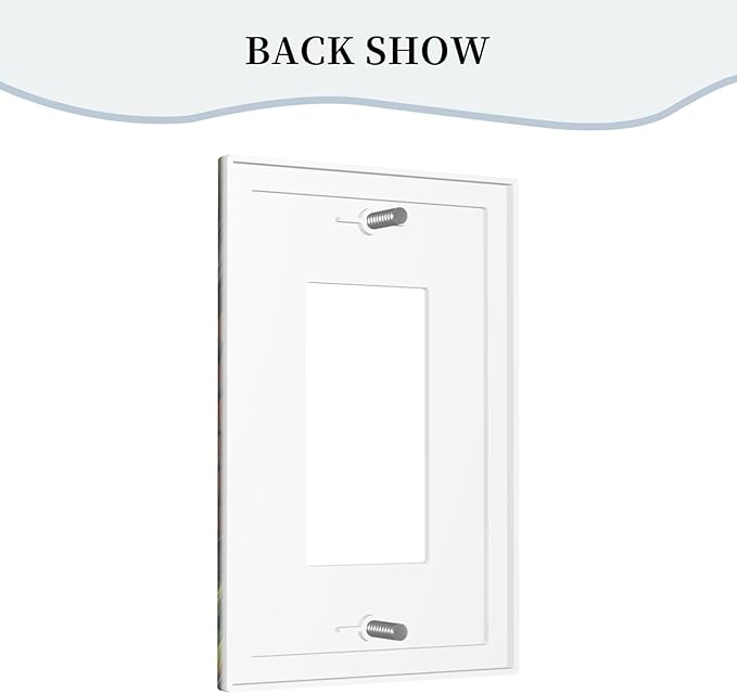 Library With A Lot Of Books Single Decora Outlet Wall Plate 1 Gang Rocker Decorative Switchplate Faceplate GFCI Light Switch Covers for Home Living Decor