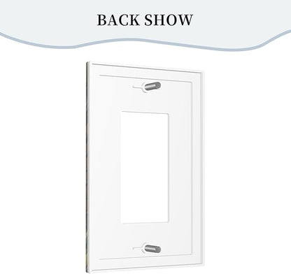 Library With A Lot Of Books Single Decora Outlet Wall Plate 1 Gang Rocker Decorative Switchplate Faceplate GFCI Light Switch Covers for Home Living Decor