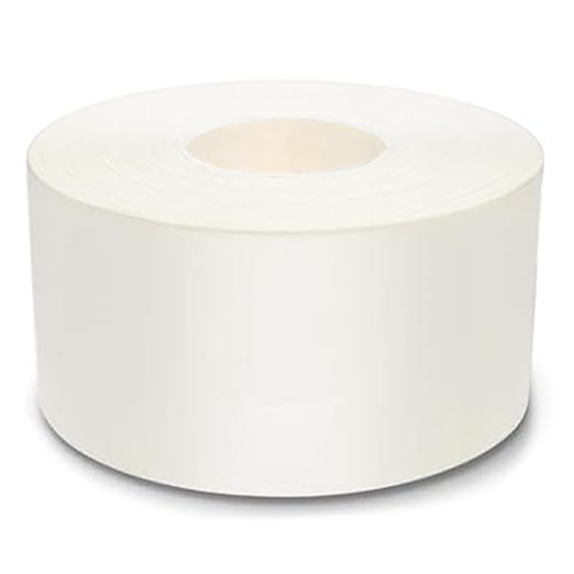 Mighty Line UltraLine Solid Floor Marking Tape for Safety, Caution, Warning, Heavy-Duty, Peel and Stick Adhesive, Beveled Edge Design, Industrial Quality, 4 Inch, 100' Roll, White