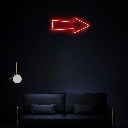 Arrow Neon Sign for Directions, Business Backdrop, Arrow LED Light Signs, Direction Neon Signs, Directional Lights Sign, Door arrow Neon Sign, Entrance Direction Sign Dimmable.Size:12inch-USB