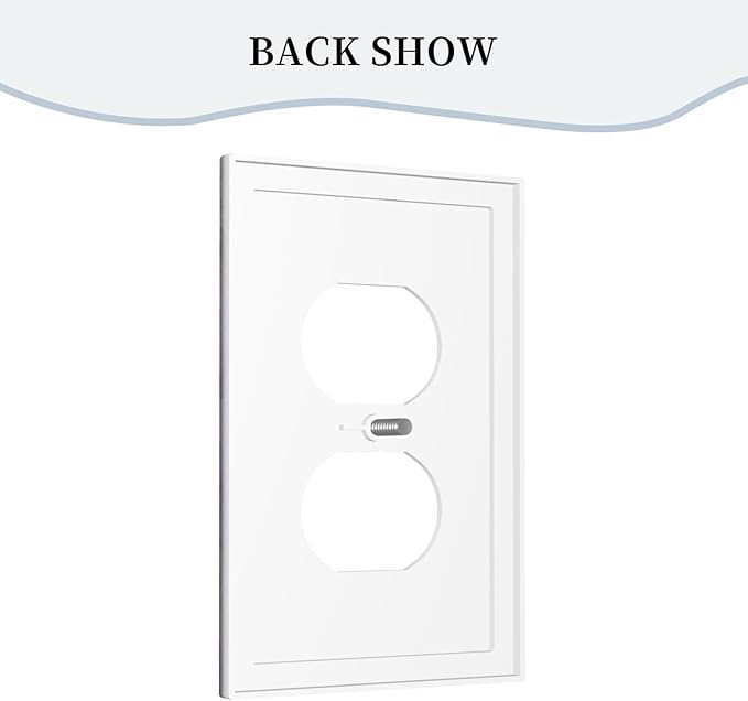 Decorative Outlet Covers Rustic White Purple Daisy Floral Flower 1 Gang Wall Plate Receptacle Duplex Light Switch Cover Plate Single Dual Plug Covers Electrical Switchplate Faceplate