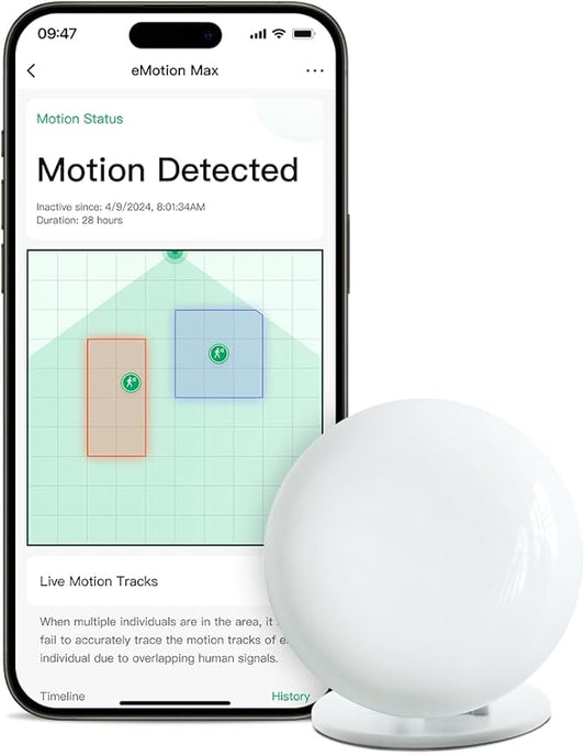 Emotion Max Presence Sensor, 60GHz mmWave Radar WiFi Smart Motion Sensor, IR Blaster, Light Sensor, Motion2MQTT Home Assistant, Compatible with Alexa and Google Home