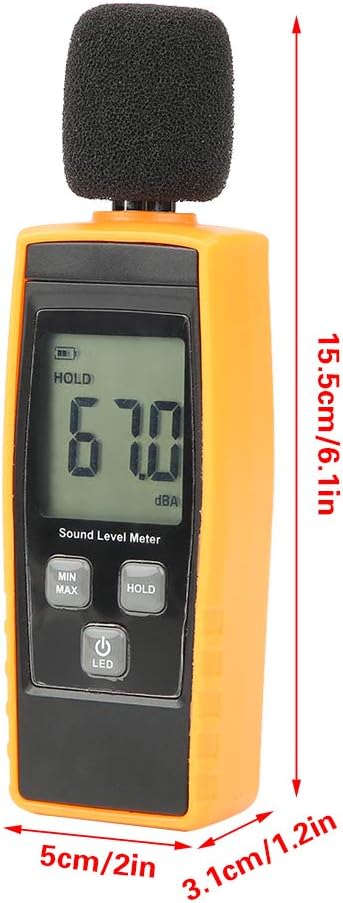 Decibel Meter LCD Digital Sound Level Meter DB Meter Environmental Noise Tester