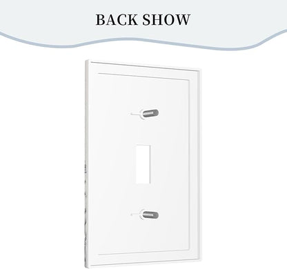 Decorative Light Switch Cover Black and Beige Garden Plants Flowers Single Toggle Personalized Wall Plate Switchplate 1 Gang Switchcover Decora Light Switch Plate for Home Office Decor