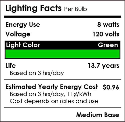 Sunlite 40240 LED PAR30 Short Neck Colored Recessed Light Bulb, 8 Watt (75W Equivalent), Medium (E26) Base, Floodlight, ETL Listed, Green, 3 Count