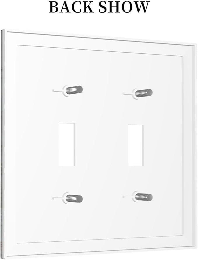 Wildflowers Rustic Flowers Floral Plants 2 Gang Double Toggle Wall Plate Cover Decorative Light Switch Covers Electrical Faceplate Switch Plates for Bathroom Kitchen Home