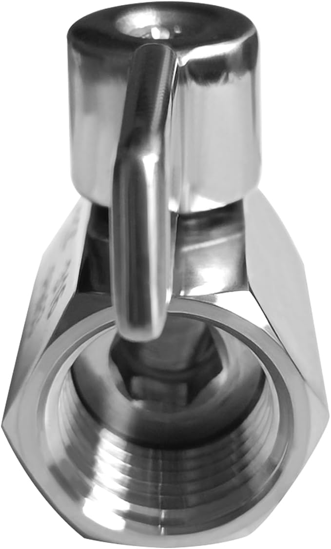 Beduan Mini Ball Valve Stainless Steel(316) 1/2" NPT Male x NPT Female Mini Ball Shutoff Valve (Pack of 2)