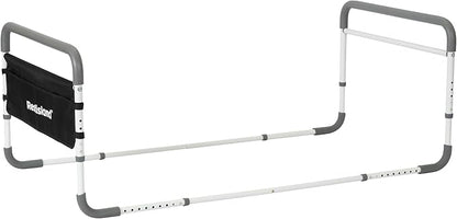 Dual Bed Side Hand Rail, Bed Assist Rail Adjustable Medical Hospital Assistive Devices Bed Rails for Elderly Adults, Fits Queen, Full & Twin Beds