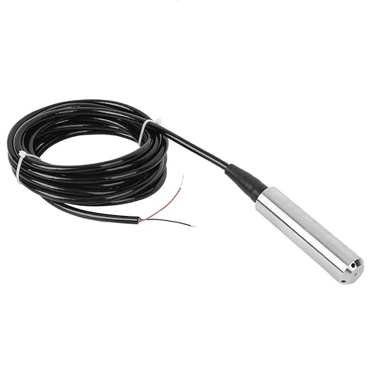 Oil Tank Level Sensor,Submersible Level Sensor 4-20ma,4-20ma 2m Pressure,Sensors TL‑136 Liquid Level Transmitter Water Level Sensor Detector 24VDC 4‑20mA Output (Range 0-2 Meters)