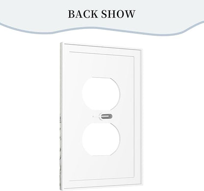 Personalized Wall Plate Decorative Light Switch Cover Black and Beige Garden Plants Flowers Single Duplex Switchplate 1 Gang Outlet Plate Decora Light Switch Plate for Home Office Decor